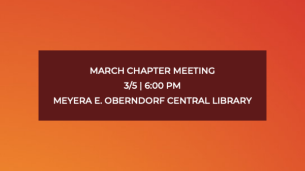 March Chapter Business Meeting